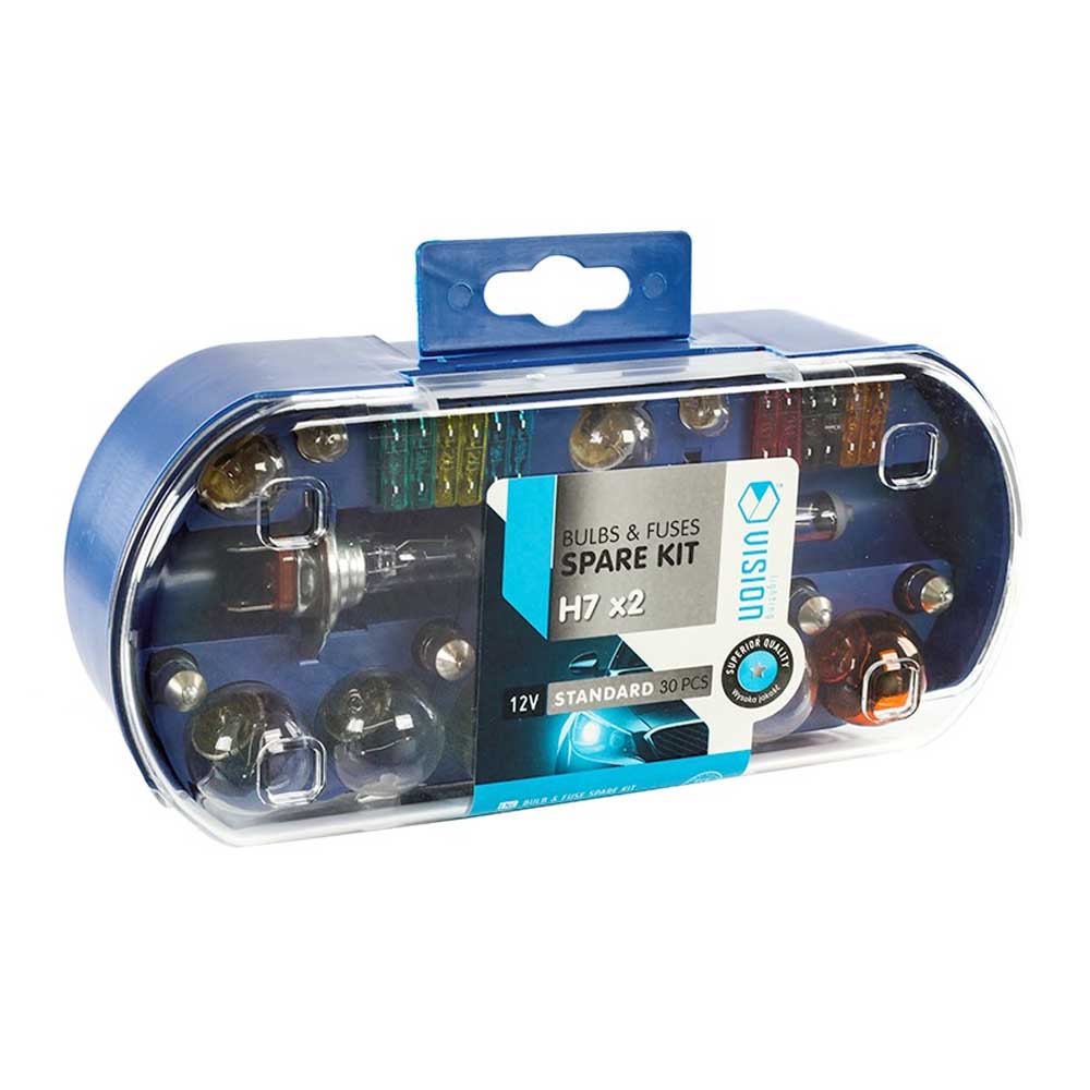 Izzó-és biztosíték készlet - H7 x2 / 12V