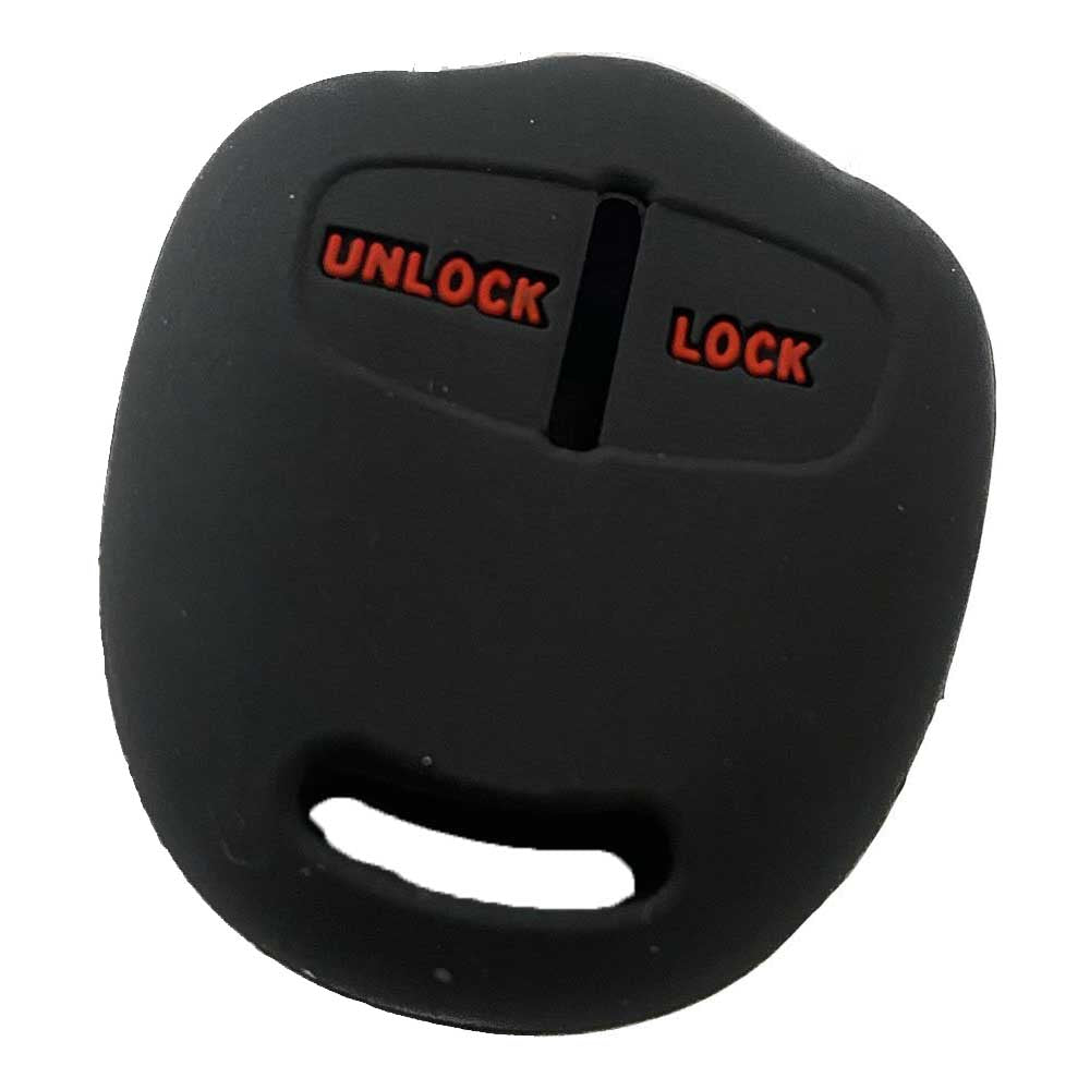 Mitsubishi 2 gombos szilikon tok fekete-piros színben