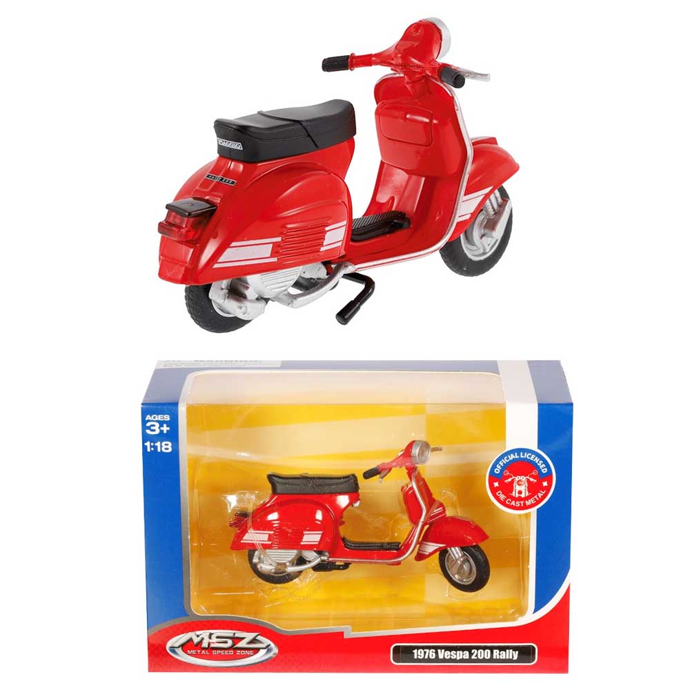 Motor modell – Vespa 200 Rally 1976 (1:18, piros)