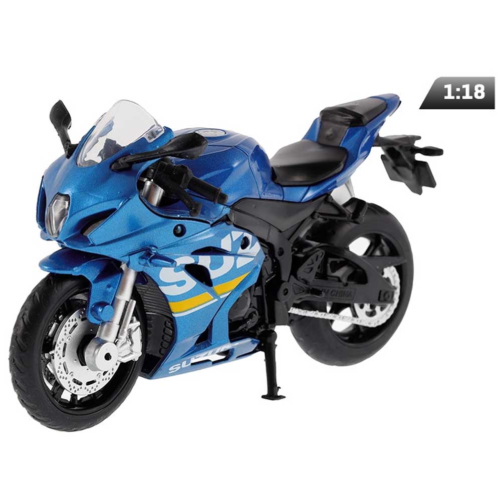 Motor modell – Suzuki GSX-R1000 (1:18, kék)
