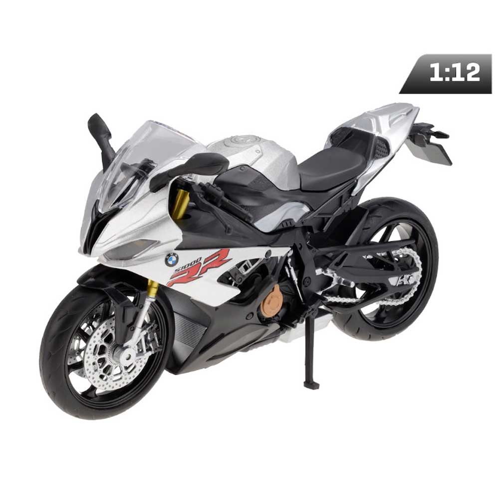 Motor modell – BMW S1000RR 2020 (1:12, ezüst)
