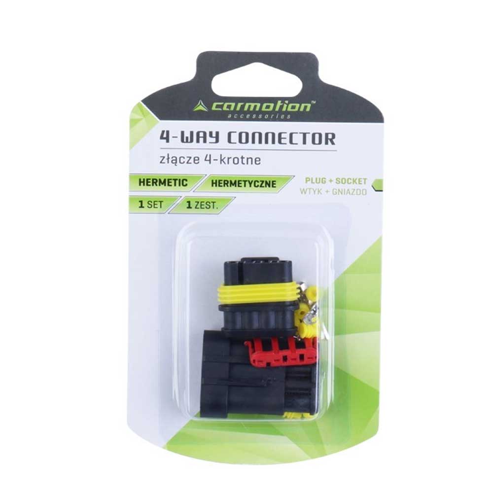 4-utas hermetikus csatlakozó (dugó + aljzat)