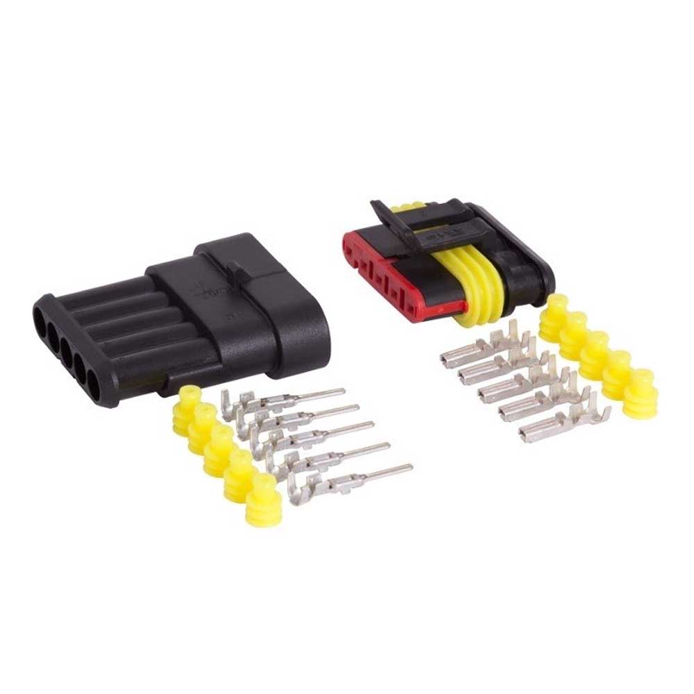 5-utas hermetikus csatlakozó (dugó + aljzat)