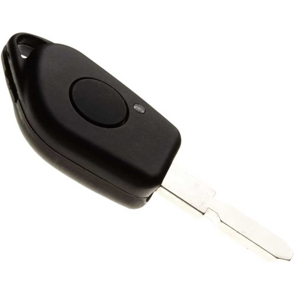 Fekete színű, 1 gombos Peugeot 406 kulcs, kulcsház. Infrás.
