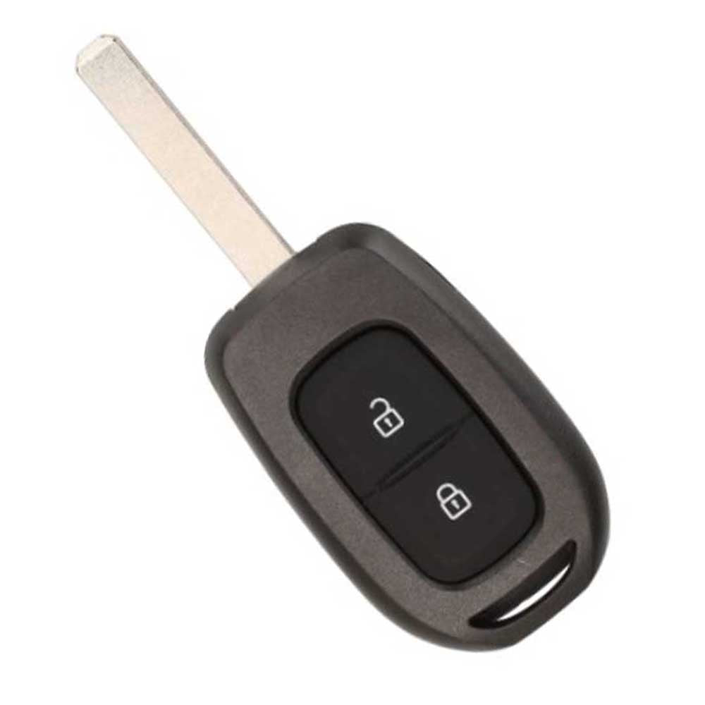 Fekete színű, 2 gombos Renault kulcsház.