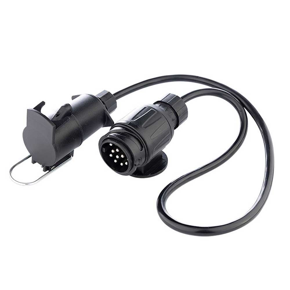 13/7 PIN 12V-os 12 V utánfutó adapter 0,75 m kábellel