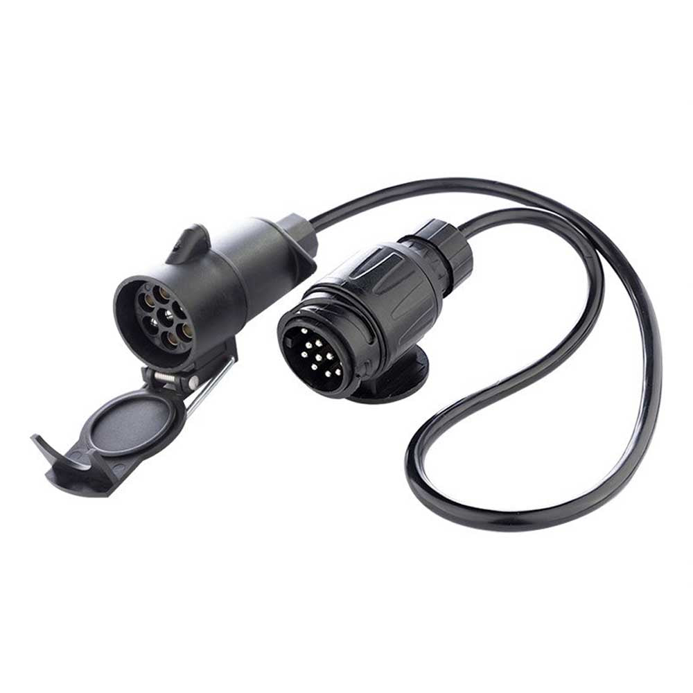 13/7 PIN 12V-os 12 V utánfutó adapter 0,75 m kábellel