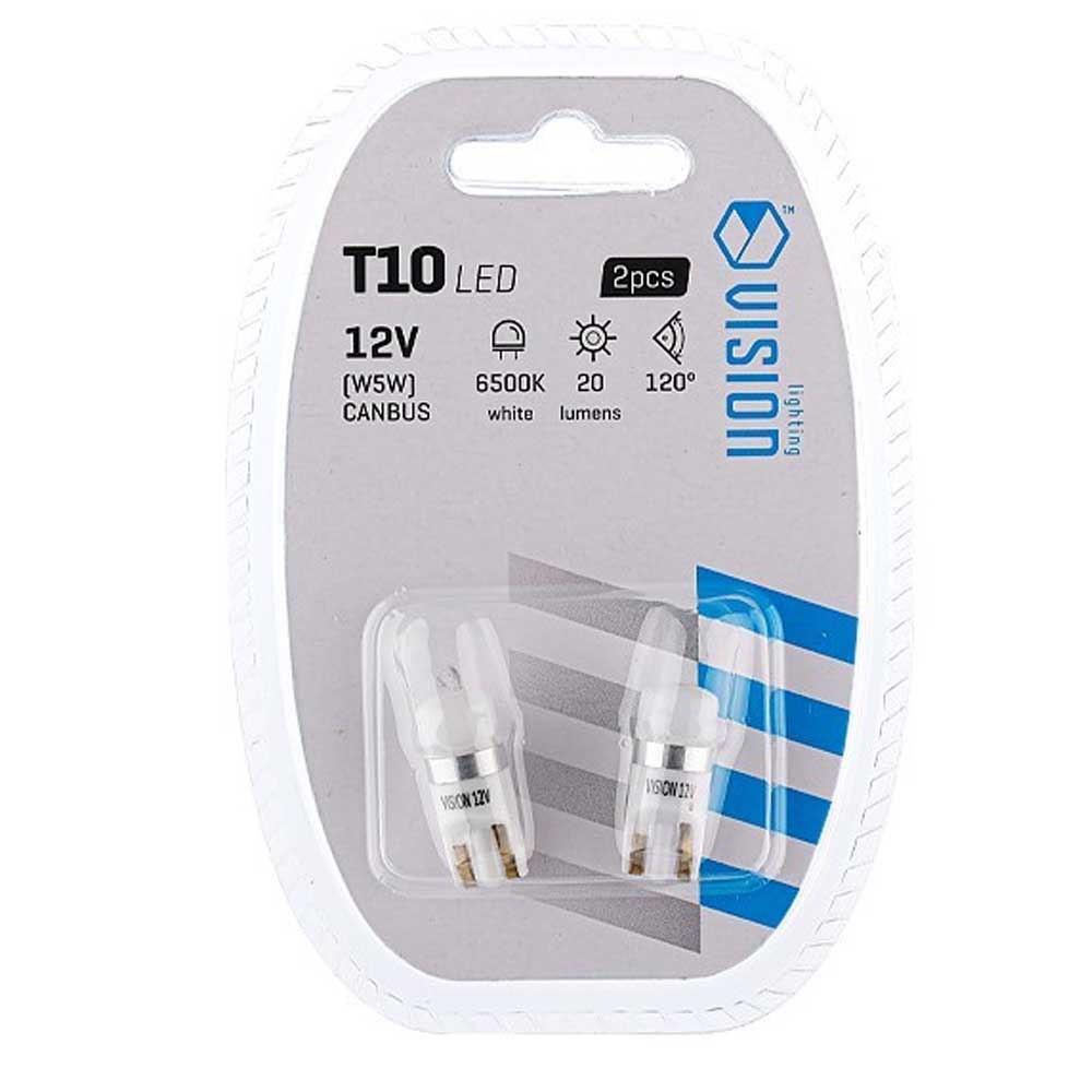 W5W T10 12V Vision LED izzó (Canbus, fehér, 2 db)