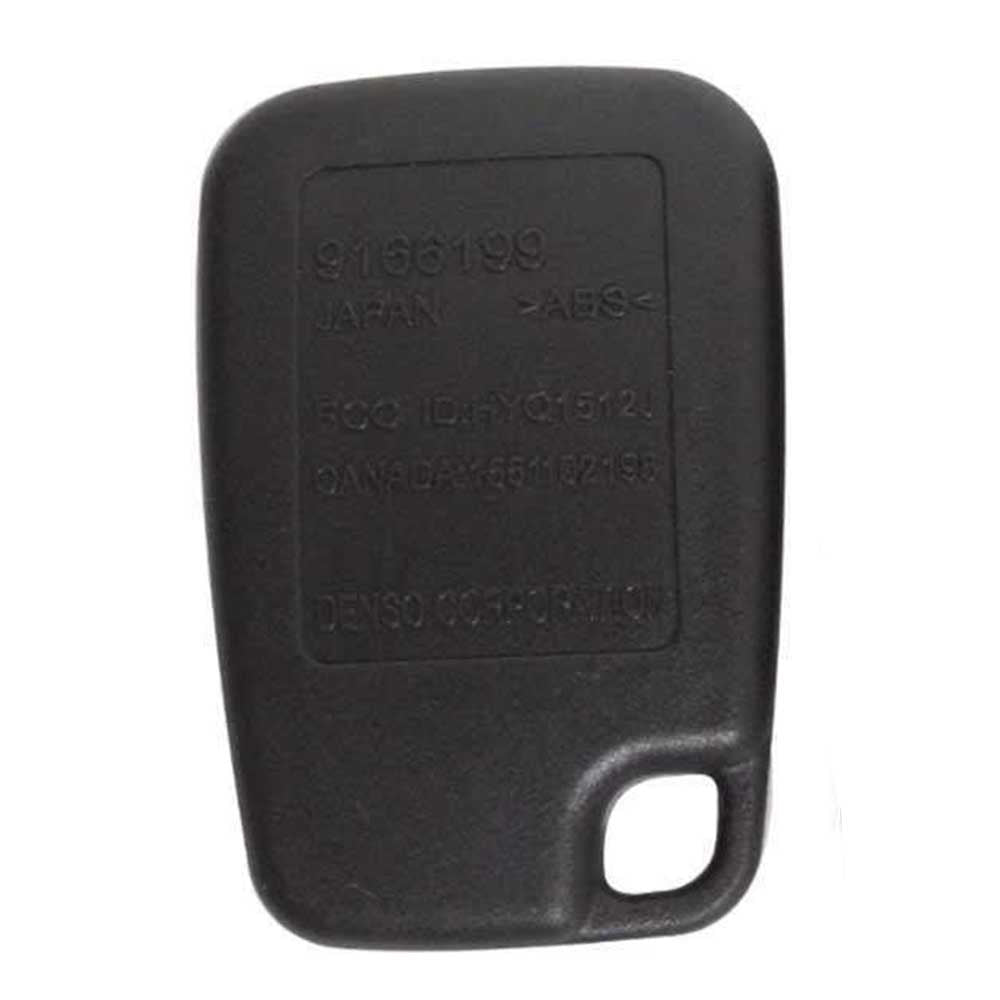 4 gombos Volvo távirányítós kulcsház, távirányító kulcs hátulja.