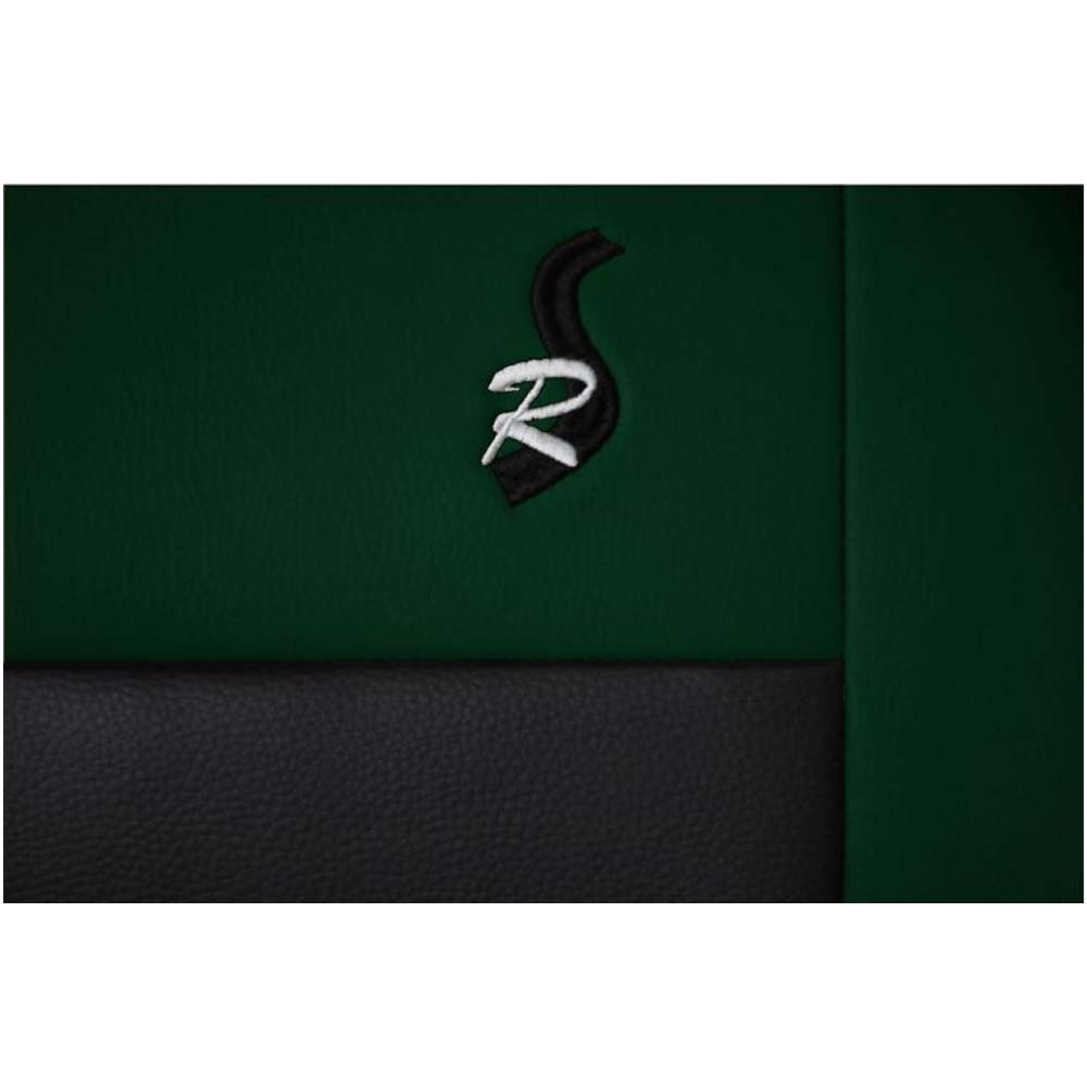 ROAD Univerzális üléshuzat zöld színben, bőr anyagból