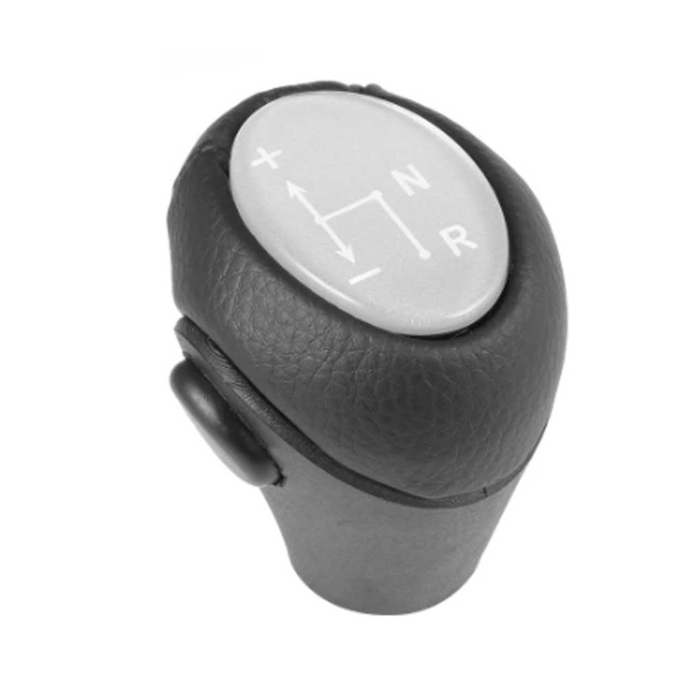 Fekete színű, bőrözött automata Smart váltógomb.