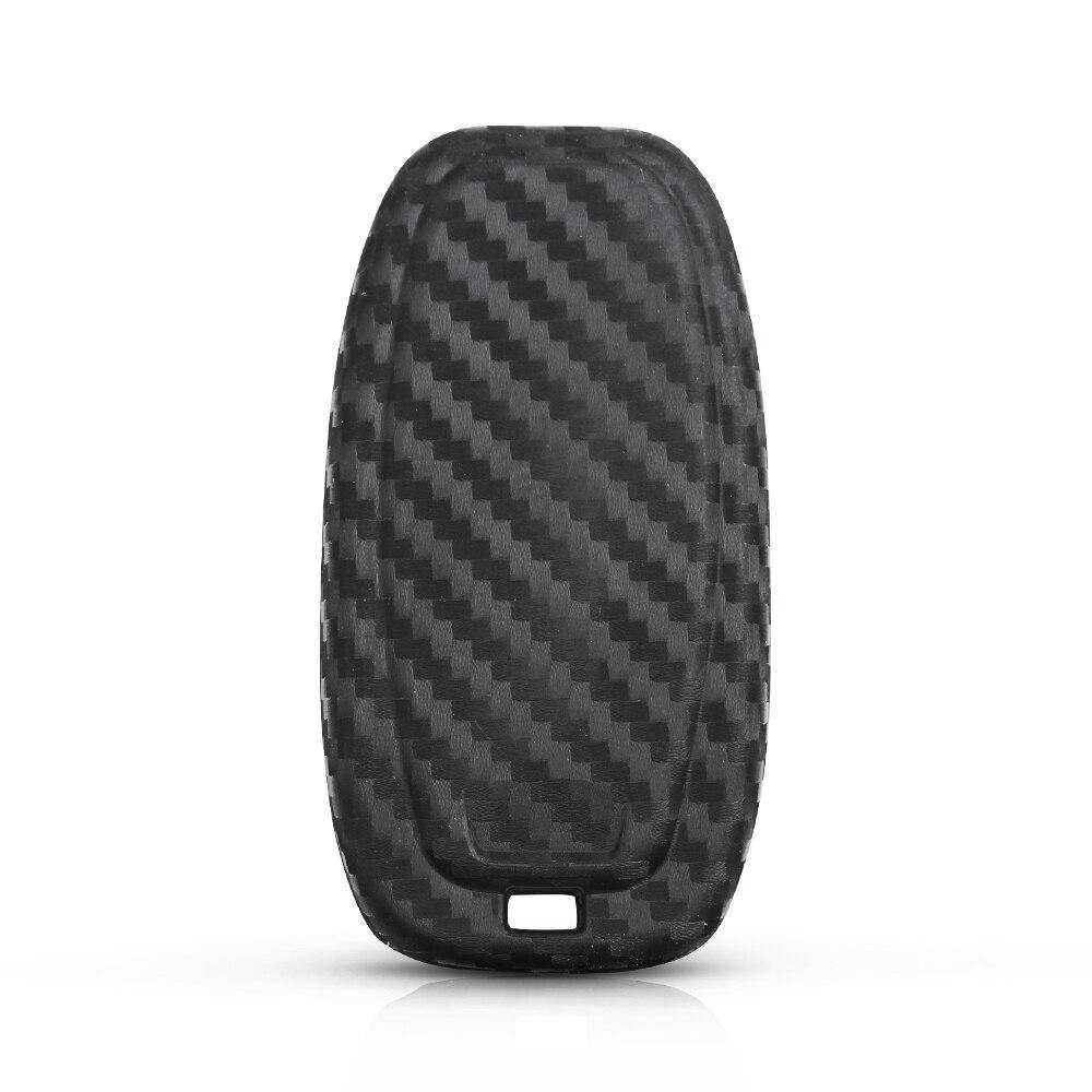 Audi 3 gombos kulcs szilikon tok carbon hátulja