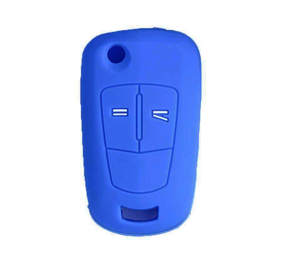 Chevrolet kulcs szilikon tok 2 gombos kék