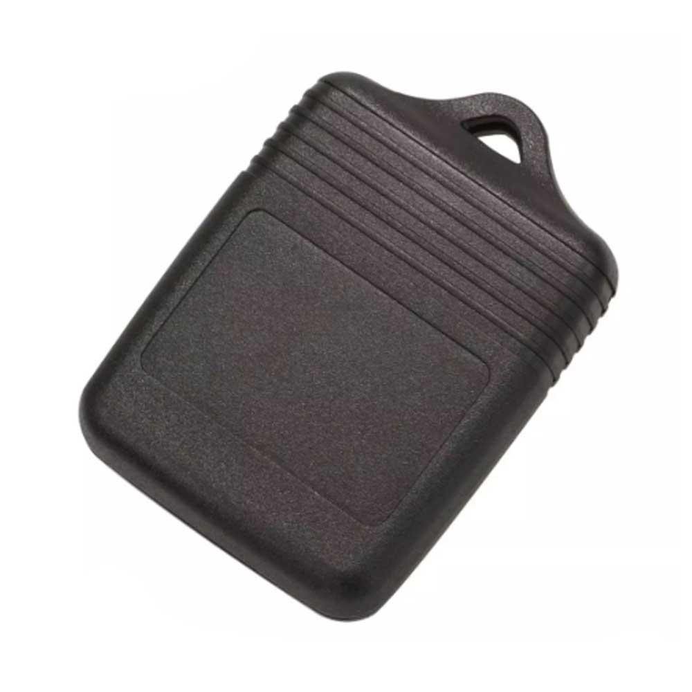 Fekete színű, 2 gombos Ford távirányítós kulcs, kulcsház hátulja.