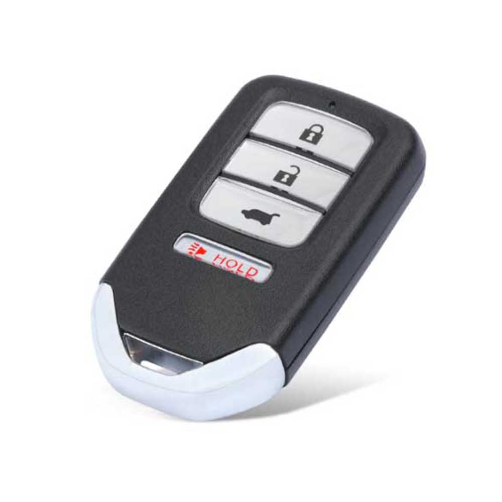 Fekete színű, 6 gombos Honda távirányítós kulcs, kulcsház.