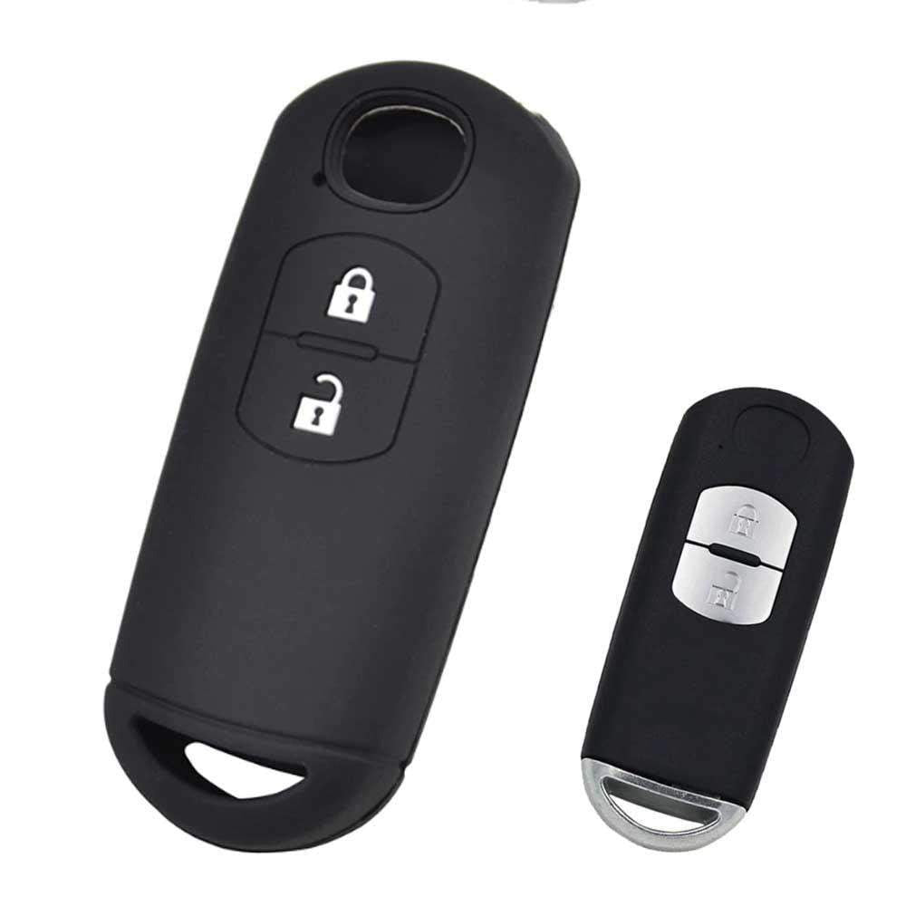 Mazda szilikon tok, fekete 2 gombos