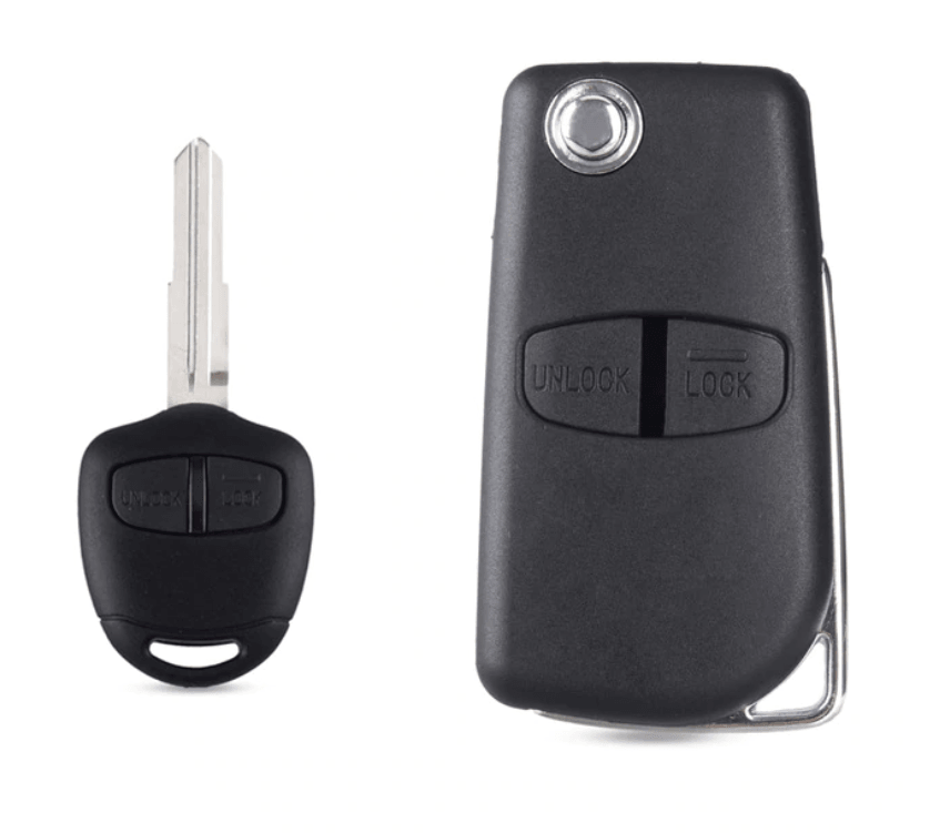 Mitsubishi bicskakulcs átalakító kulcsház 2 gombos jobb