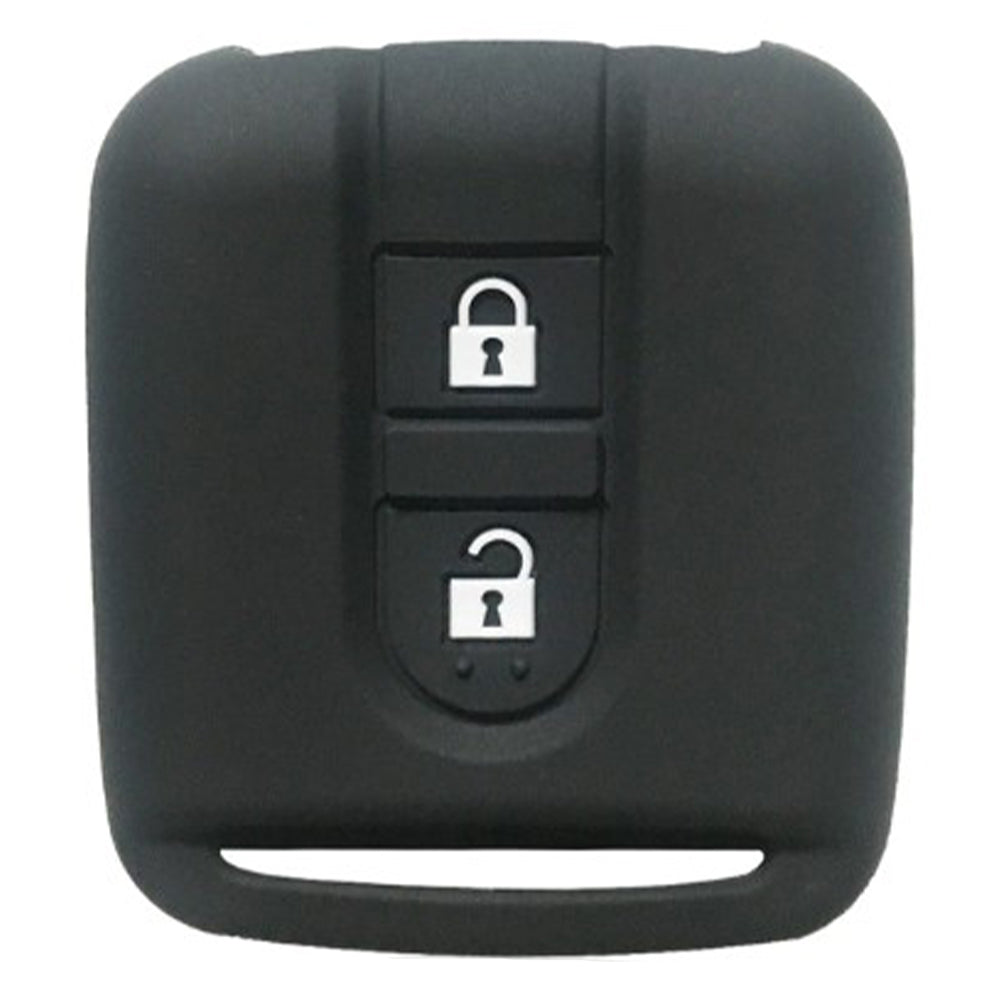 Nissan 2 gombos szilikon tok, fekete színben.