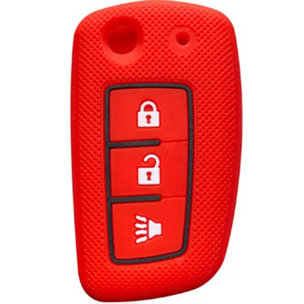 Nissan kulcs szilikon tok 3 gombos kék színben.