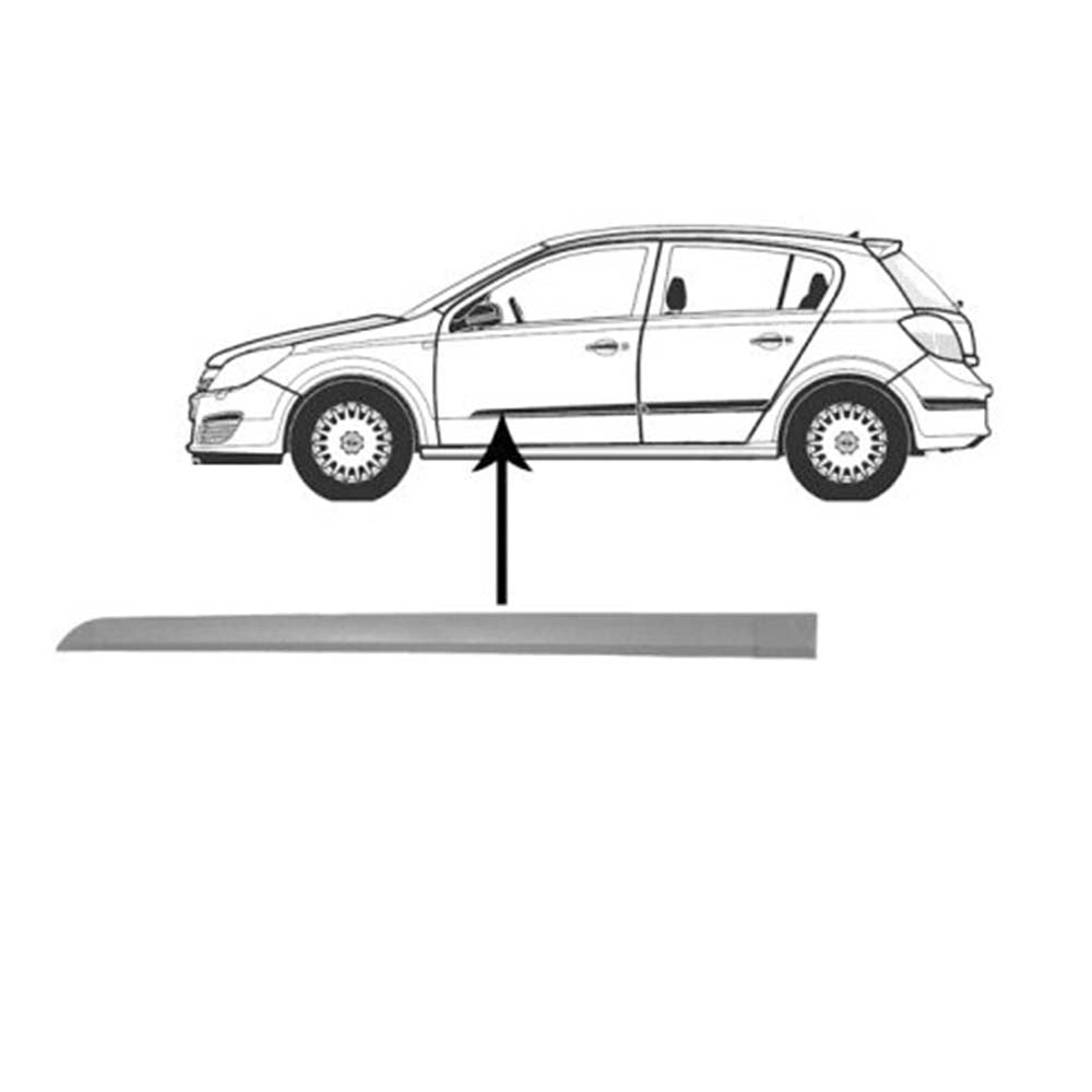 Opel Astra H oldalsó díszléc 2004-