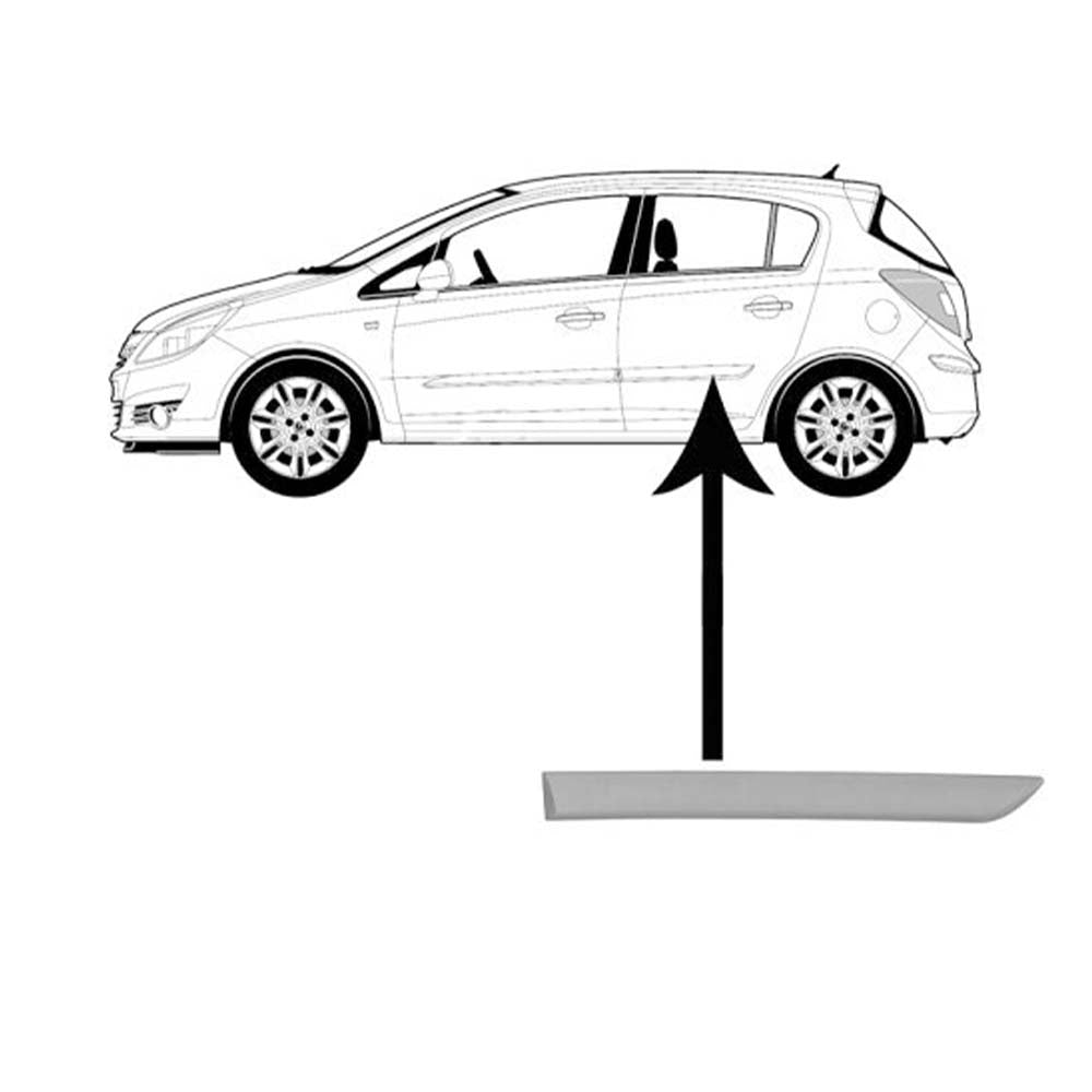 Opel Corsa D oldalsó díszléc 2006-