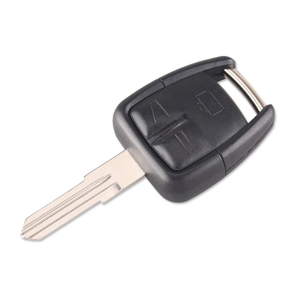 Fekete színű, 3 gombos Opel kulcs.