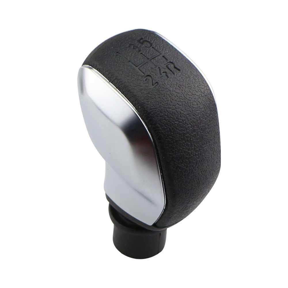 Fekete színű, krómozott 5 sebességes váltógomb Peugeot modellekhez.