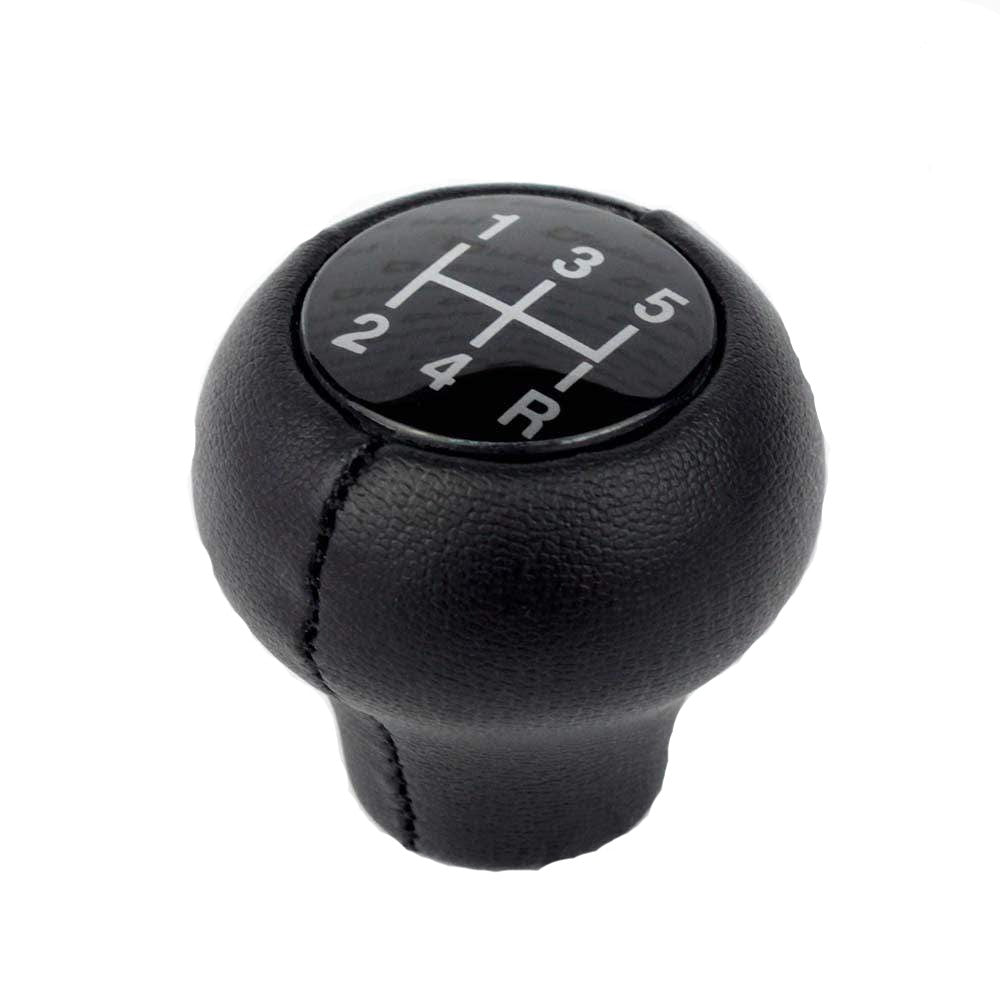 Fekete színű, bőrözött 5 sebességes Saab váltógomb. 5 fokozatos, fekete színű számlappal.