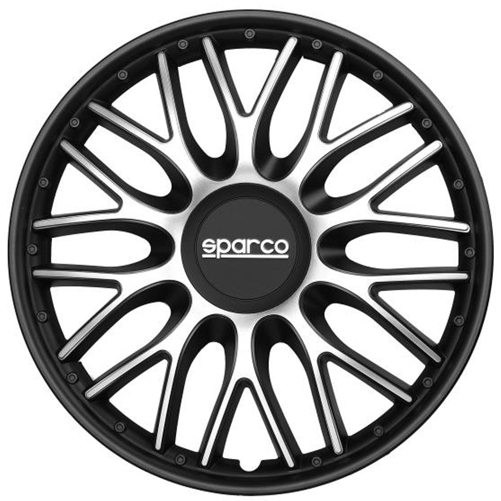 Dísztárcsa szett SPARCO ROMA 14" - ezüst/fekete