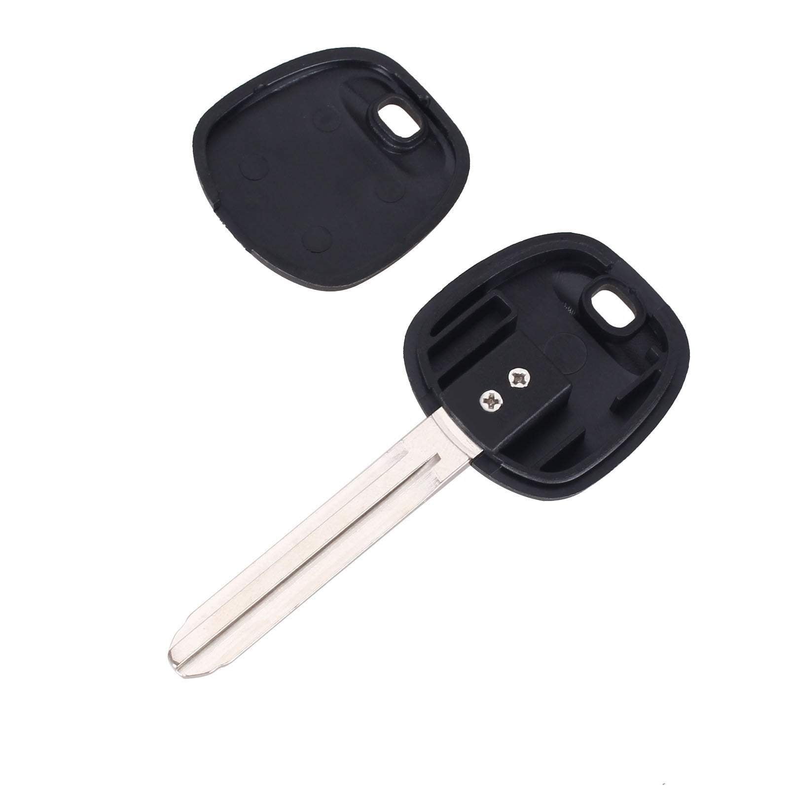 Fekete színű Toyota kulcs szétszedve.