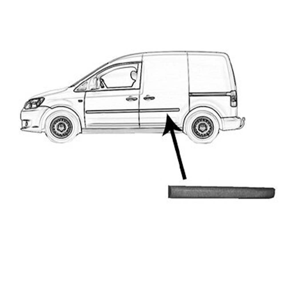 VW Caddy oldalsó díszléc 2004-2010