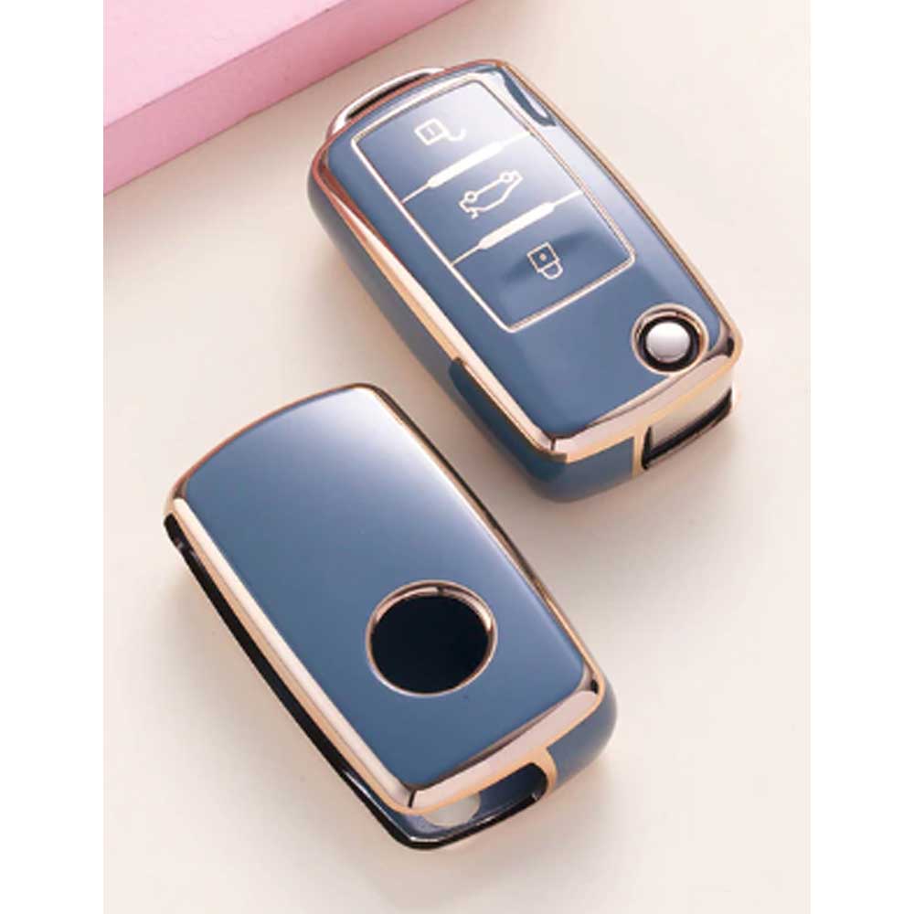 VW 3 gombos TPU tok szürke színben