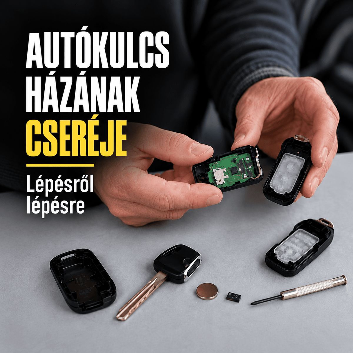Autókulcsház cseréje