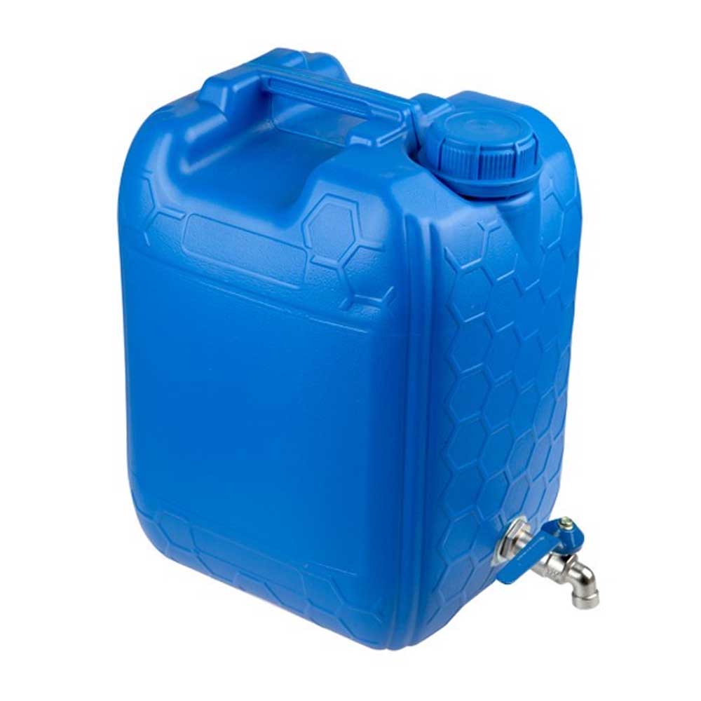 10 literes víztartály fém csappal – kék