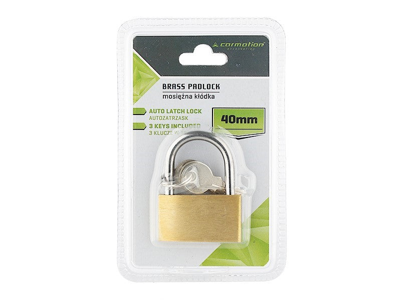 Sárgaréz lakat 3 kulccsal40 mm – kép 2