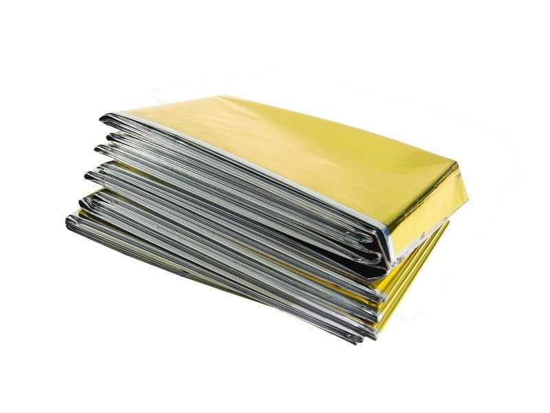 Vészhelyzeti takaró 160x210 cm, ezüst & arany