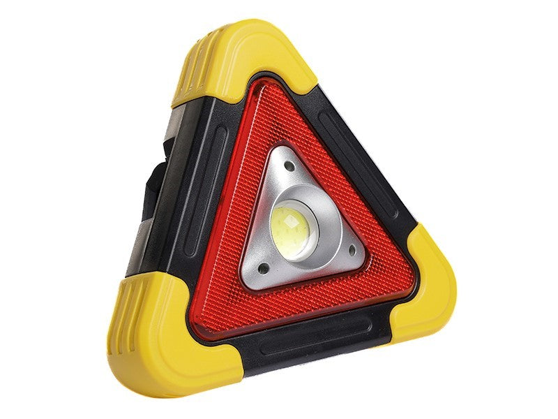 Solar LED figyelmeztető háromszög COB lámpával