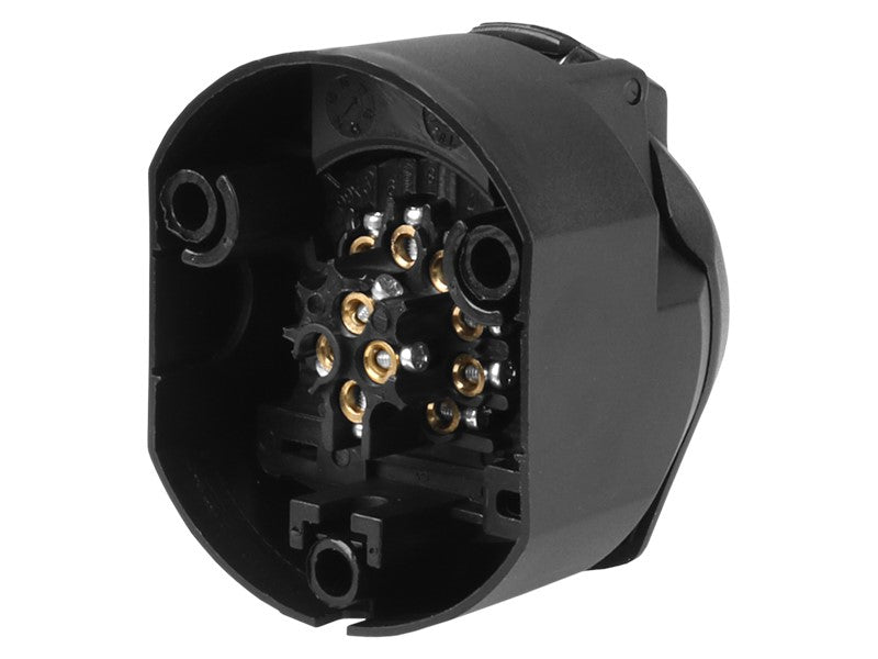 13 PIN es csatlakozóaljzat pótkocsihoz műanyag – kép 3