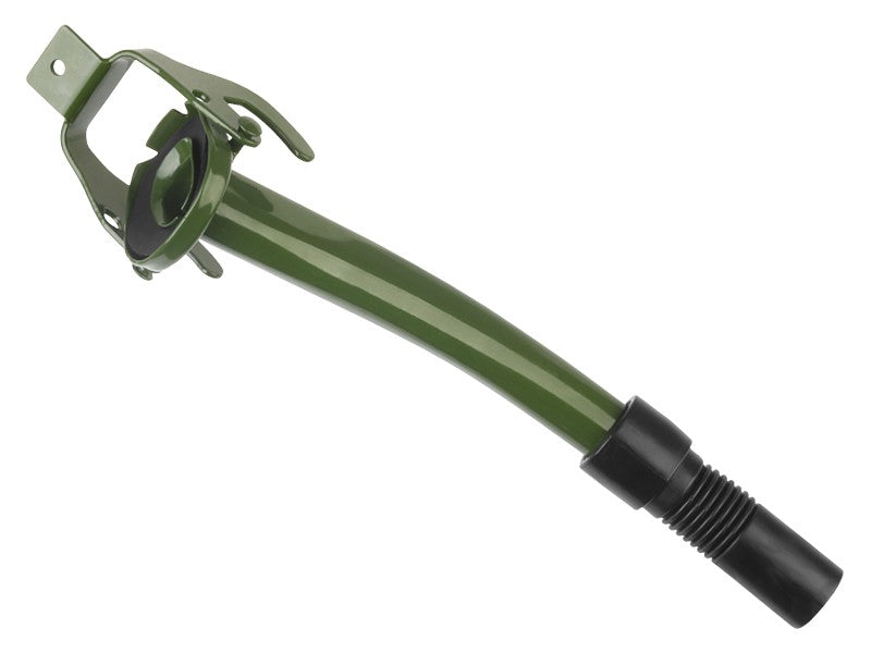 Fém kanna kifolyócső kampóval, festett, műanyag hegyével