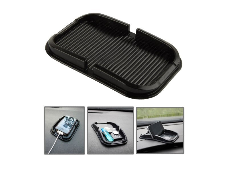 Szilikon csúszásmentes szőnyeg szegéllyel, fekete színű