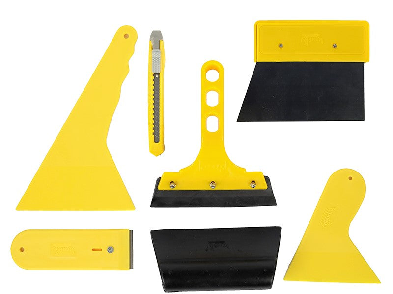 Tartozékok fóliák és matricák felragasztásához, 7 elemes készlet