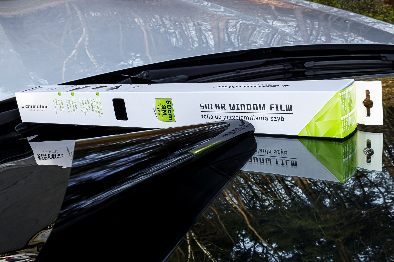 Fólia Super Dark Black autóüvegfestéshez 50x300 cm 50x300 cm – kép 4