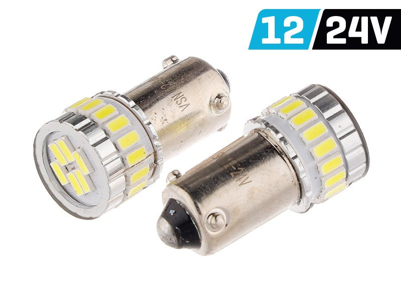 Izzó VISION H21W BAY9s 12/24V 18x SMD LED, nem poláris, CANBUS, fehér, 2 db