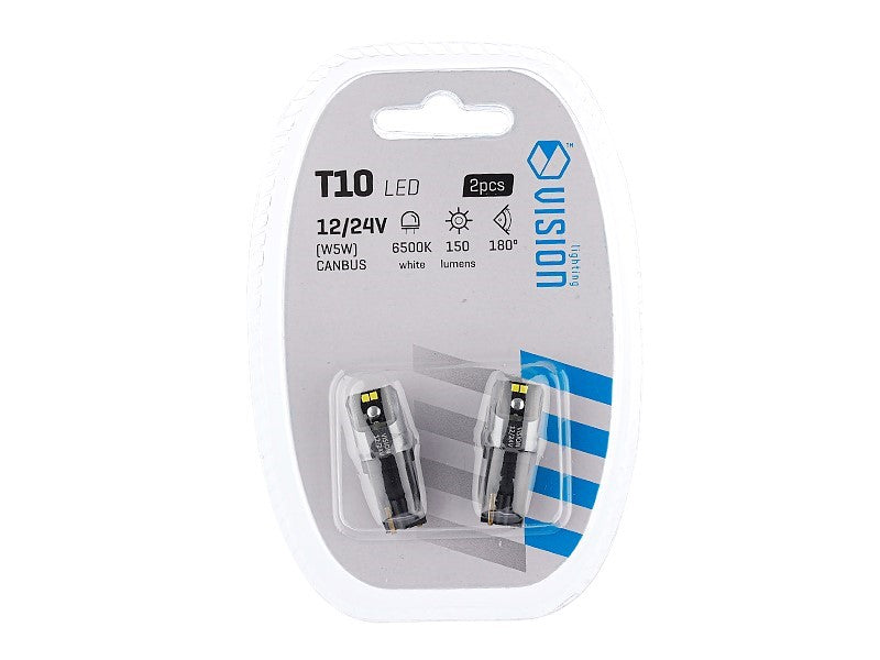 Izzó VISION W5W T10 1224V 4x 1616 SMD LED CANBUS fehér 2 db – kép 3