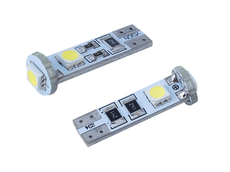 Izzó VISION W5W T10 12V 3x 5050 SMD LED CANBUS fehér 2 db – kép 2