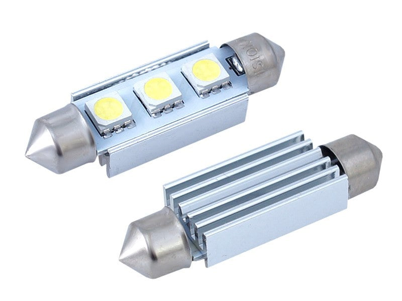 Izzó VISION Festoon SV85 41mm 12V 3x 5050 SMD LED CANBUS fehér 2 db – kép 2