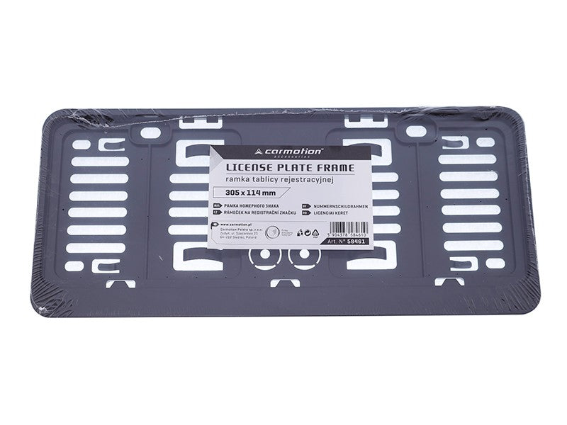 Rendszámtábla keret kicsi 305 x 114mm fekete csíkkal – kép 3