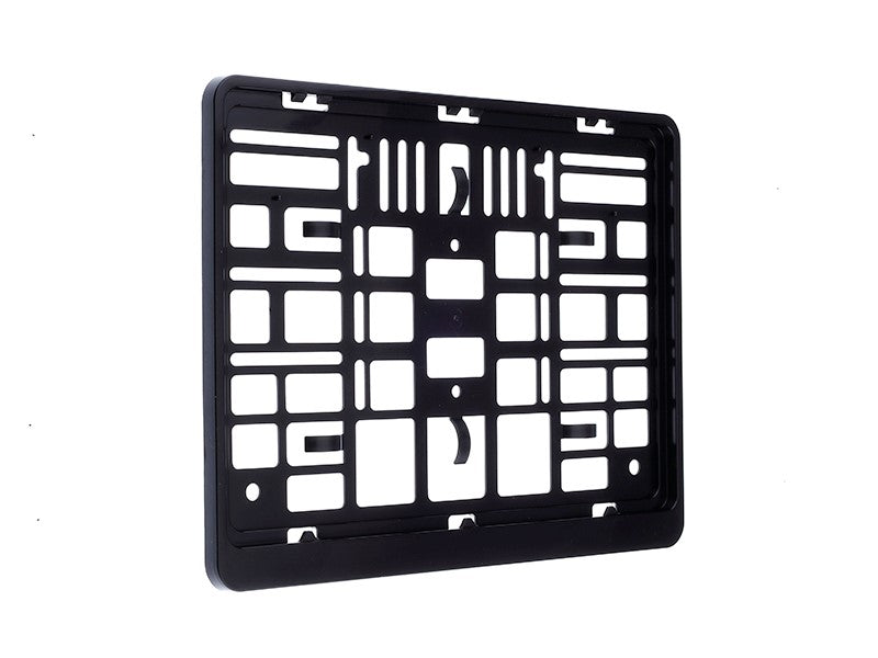 Rendszámtáblakeret, 305 x 214 mm, kétsoros, fekete