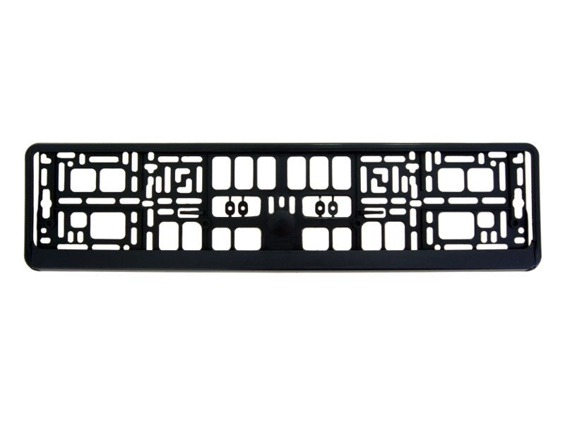 Rendszámtábla keret fekete rugalmas PP  PS címke és fólia nélkül – kép 2