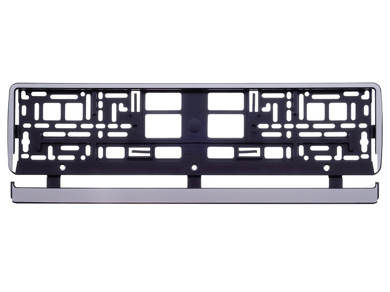 Rendszámtábla keret ezüst szegéllyel – kép 2